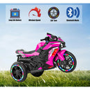 12V Pink Electric Kids Motorcycle with LED Lights and Bluetooth Music Ride-On Toy Magic Cars 6