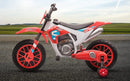 12V Red Electric Kids Dirt Bike with Dual Shock Battery-Powered Ride-On Motorcycle Toy Magic Cars 0