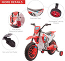 12V Red Electric Kids Dirt Bike with Dual Shock Battery-Powered Ride-On Motorcycle Toy Magic Cars 6