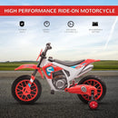 12V Red Electric Kids Dirt Bike with Dual Shock Battery-Powered Ride-On Motorcycle Toy Magic Cars 9