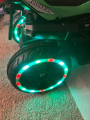 12V Red Electric Kids Motorcycle with LED Lights and Bluetooth Music Magic Cars 10