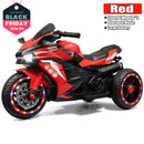 12V Red Electric Kids Motorcycle with LED Lights and Bluetooth Music Magic Cars 16