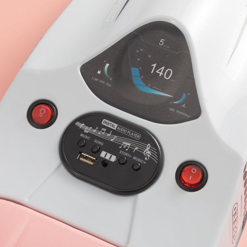 Electric Kids Racing Car with Music and Lights Pink Magic Cars 11