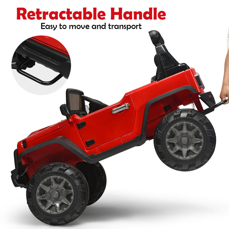 12V Electric Kids Ride-On Truck Car with MP3 and Remote Control Red Magic Cars 5