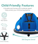 Electric Kids Ride-On Bumper Car with Parent Remote Control Navy Blue Magic Cars 3