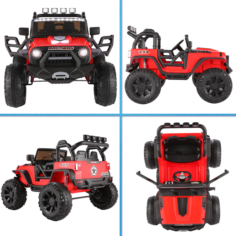Electric Kids Ride-On Jeep Car with 12V/24V Power Wheels, Music, and Remote Control Magic Cars 6
