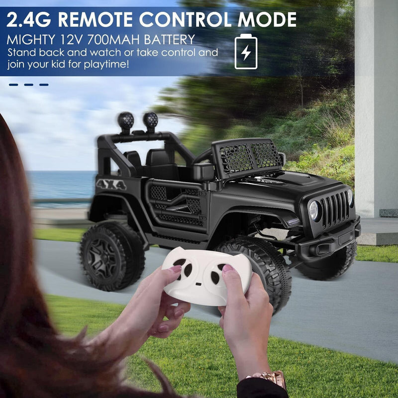 Electric Kids Ride-On Jeep Car with 12V/24V Power Wheels, Music, and Remote Control Magic Cars 14