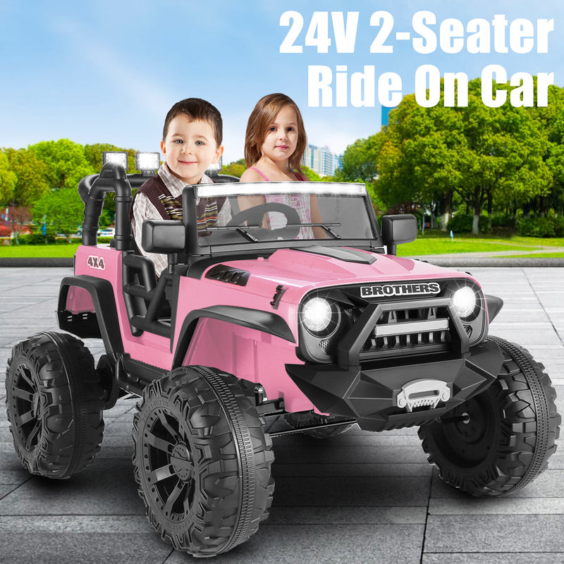 12V/24V Electric Jeep Ride-On Car for Kids with Music and Remote Control Magic Cars 13