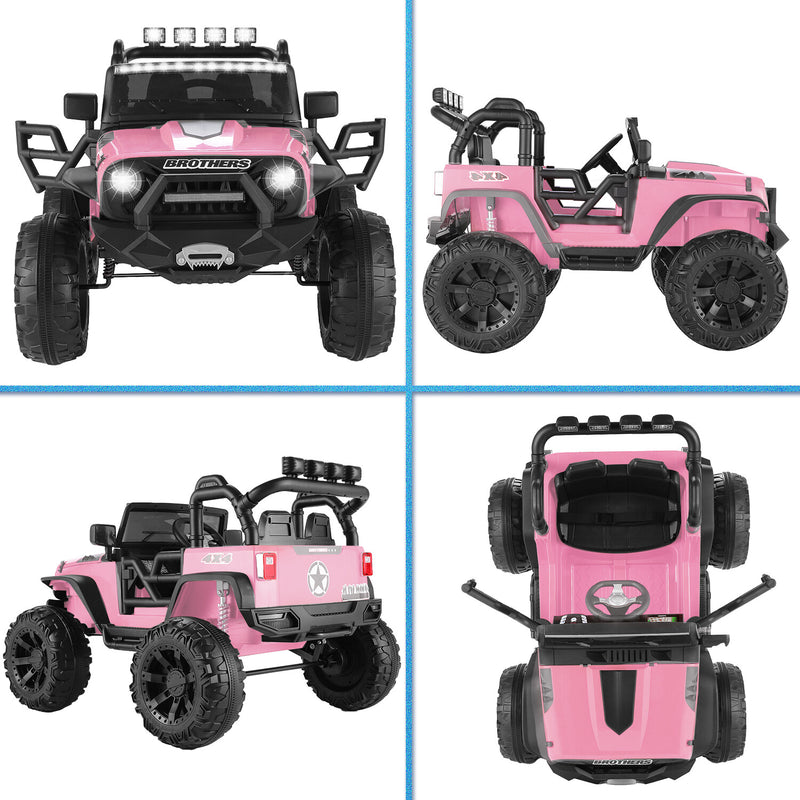12V/24V Electric Jeep Ride-On Car for Kids with Music and Remote Control Magic Cars 29