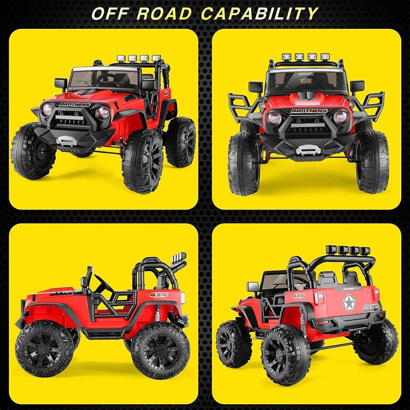 12V/24V Electric Kids Ride-On Jeep Car with Power Wheels, Music, and Remote Control Magic Cars 4