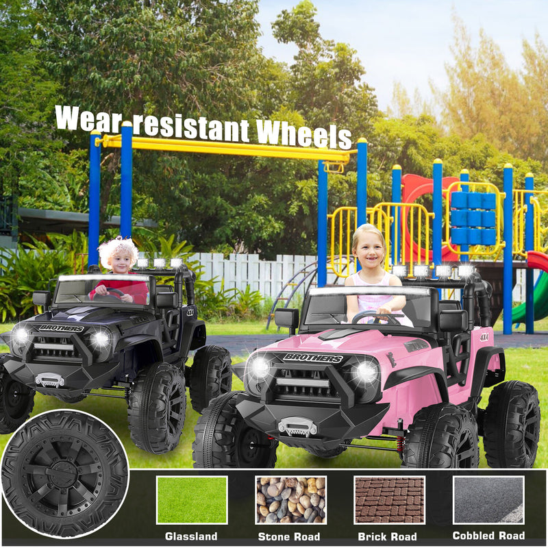 24V Electric Kids Ride-On Jeep with Power Wheels, Remote Control, and Music Magic Cars 20