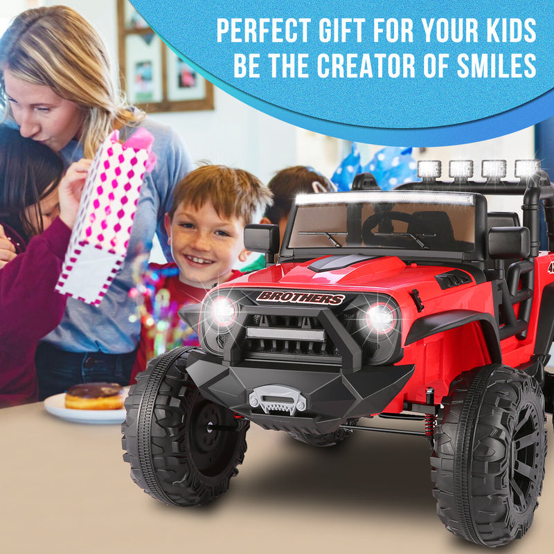 24V Electric Kids Ride-On Jeep with Power Wheels, Remote Control, and Music Magic Cars 6