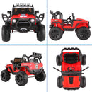 24V Electric Kids Ride-On Jeep with Power Wheels, Music, Remote Control, and 2 Seaters Magic Cars 8