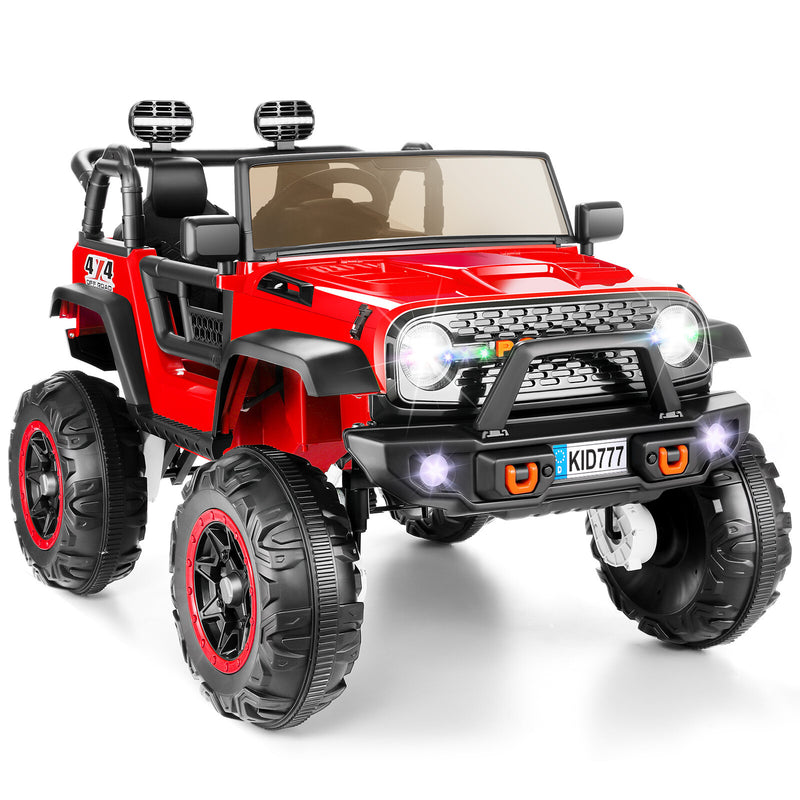 24V Electric Kids Ride-On Jeep Car with Remote Control, Music, LED Lights, and Powerful Wheels Magic Cars 12
