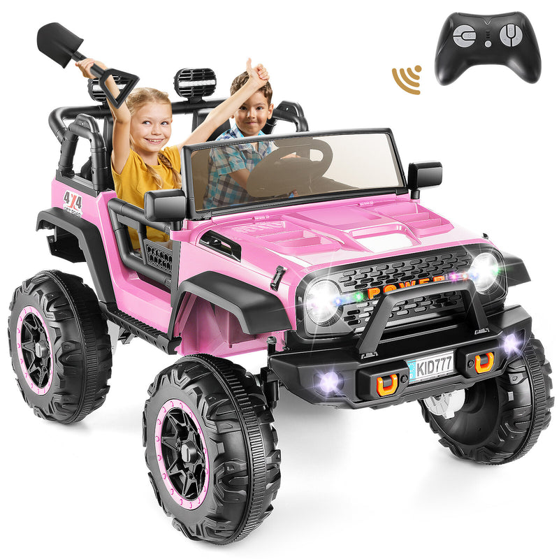 24V Electric Kids Ride-On Jeep Car with Remote Control, Music, LED Lights, and Powerful Wheels Magic Cars 3