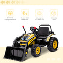 Rechargeable Electric Ride-On Kids' Construction Excavator Tractor Toy Yellow Magic Cars 4