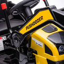 Rechargeable Electric Ride-On Kids' Construction Excavator Tractor Toy Yellow Magic Cars 9