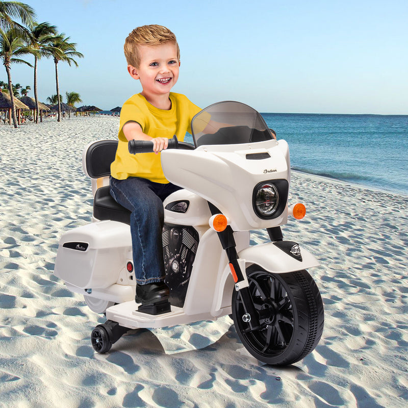 Electric Kids Ride-On Motorcycle Dirt Bike with Training Wheels and Music Magic Cars 9
