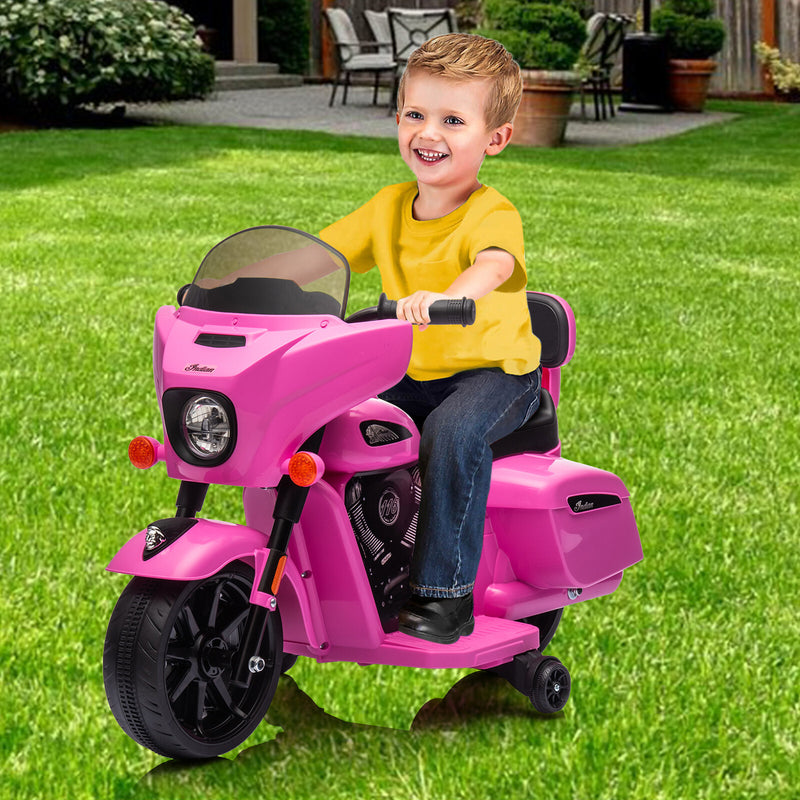 Electric Kids Ride-On Dirt Bike with Training Wheels and USB Charging Magic Cars 2