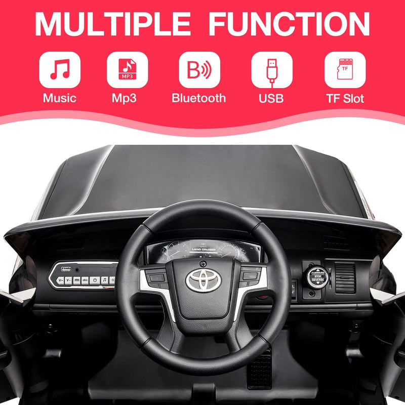 Electric Kids Ride-On SUV Car with 2 Motors, Battery Powered, 3 Speeds, LED Lights, and Music Magic Cars 3