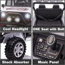 Electric Kids Ride-On Jeep Truck with USB, MP3, LED Lights and 2.4G Remote Control Magic Cars 6