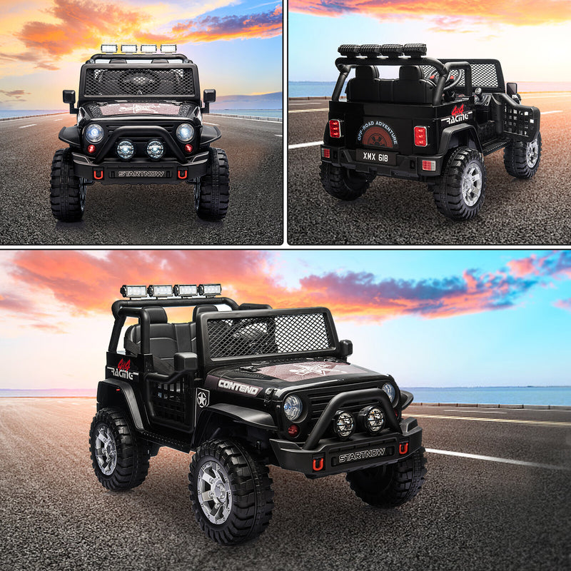 Electric Kids Ride-On Jeep Truck with USB, MP3, LED Lights and 2.4G Remote Control Magic Cars 7