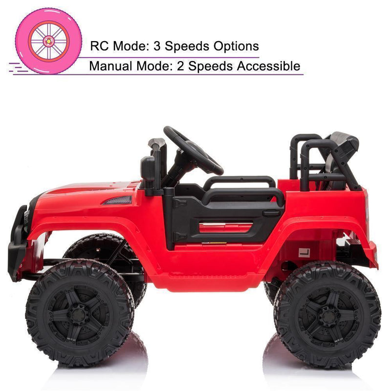 12V Electric Kids Ride-On Truck Car Toy with 3 Speeds and Remote Control Magic Cars 2