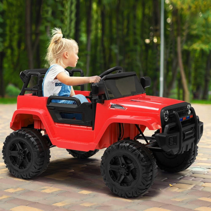 12V Electric Ride-On Truck Car for Kids with 3-Speed Remote Control Battery Powered Toy Magic Cars 16