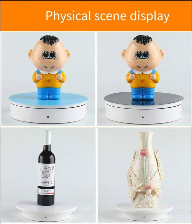 Electric Model Turntable Toy with Remote Control and Adjustable Two-Way Speed Accessories Magic Cars 4