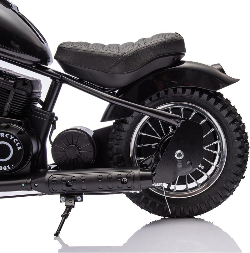 24V 250W Electric Kids Motorcycle with 2 Speeds and 14 MPH Max Speed, Black Magic Cars 8