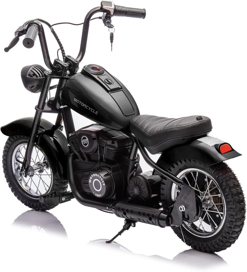 24V 250W Electric Kids Motorcycle with 2 Speeds and 14 MPH Max Speed, Black Magic Cars Variant 0