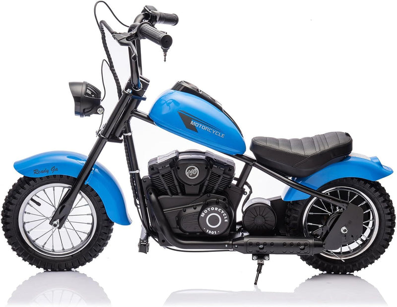 24V 250W Electric Kids Motorcycle with 2 Speeds Blue, Max Speed 14 MPH Magic Cars 7