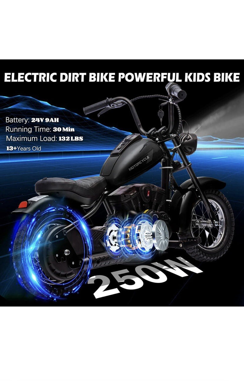 24V 250W Electric Kids Motorcycle with 2 Speeds and 14 MPH Max Speed in Orange Magic Cars 6