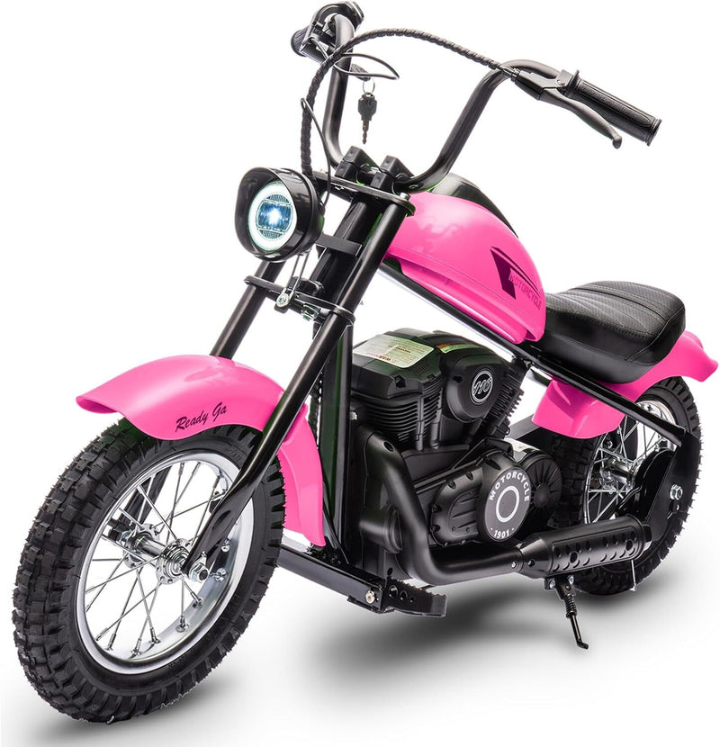 24V 250W Electric Motorcycle for Kids and Teens with 2 Speeds and 14 MPH Max Speed Rose Magic Cars Variant 0