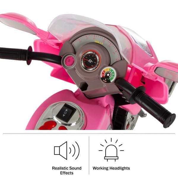 Electric 3-Wheel Battery-Powered Motorcycle for Kids Magic Cars 2