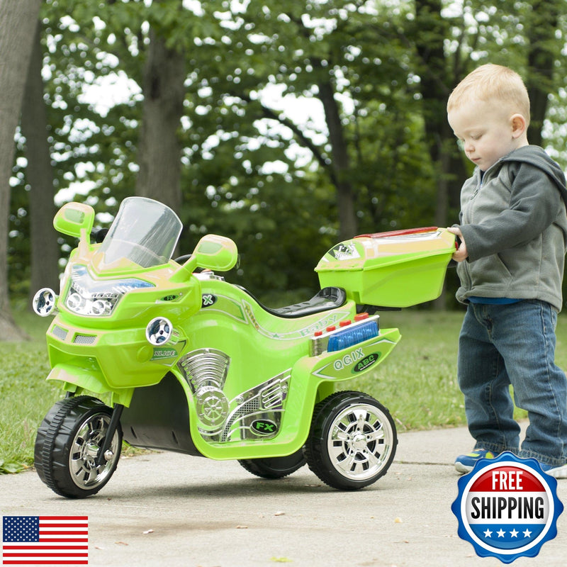 Electric 3-Wheel Battery-Powered Motorcycle Trike for Kids Magic Cars 1