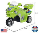 Electric 3-Wheel Battery-Powered Motorcycle Trike for Kids Magic Cars 2