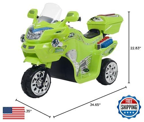 Electric 3-Wheel Battery-Powered Motorcycle Trike for Kids Magic Cars 2