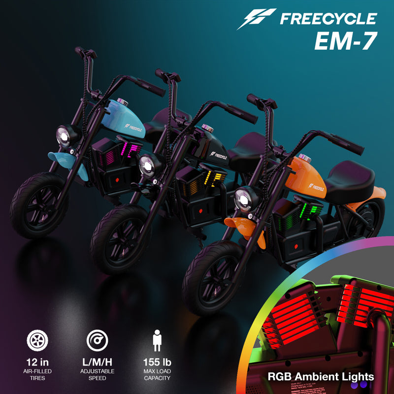 Electric Motorcycle for Kids 6-10 Years with 10MPH Speed, Lights, Sound, and Music Magic Cars 13
