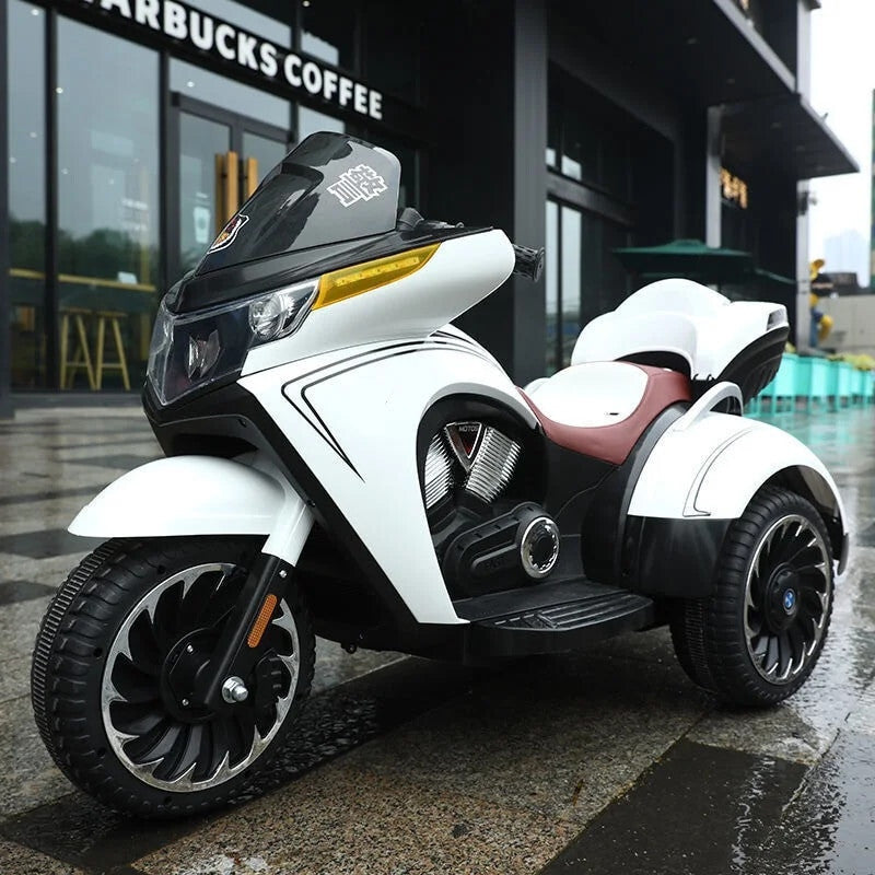 Electric Kids Motorcycle Tricycle with Real Key Start Magic Cars 2