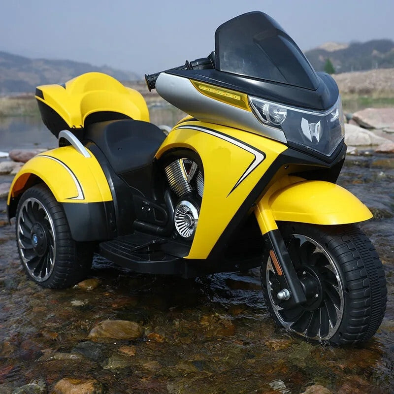 Electric Kids Motorcycle Tricycle with Real Key Start Magic Cars 3