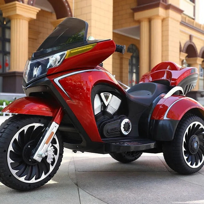 Electric Kids Motorcycle Tricycle with Real Key Start Magic Cars 4