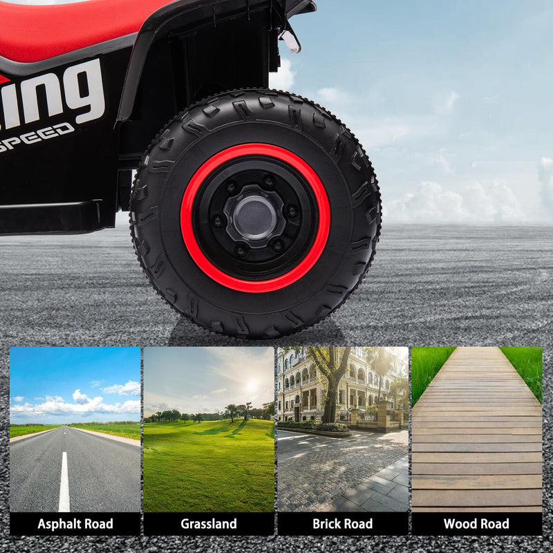 6V Electric Ride-On Kids ATV 4-Wheeler with LED Lights for Toddlers Age 1-3 Years Magic Cars 7