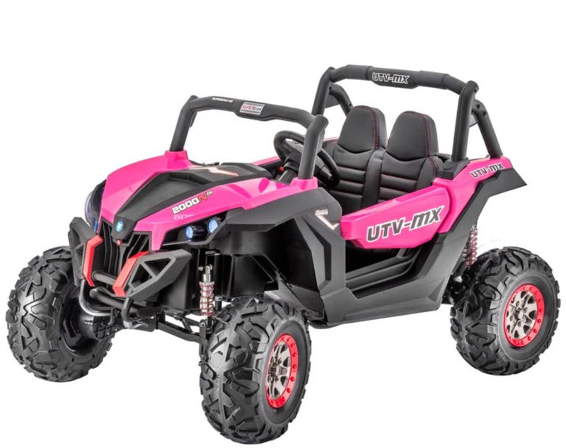 24V Electric Ride-On Buggy XMX603 with 4-Wheel Drive, EVA Tires, MP3 Player, Model 2, Pink Magic Cars 2