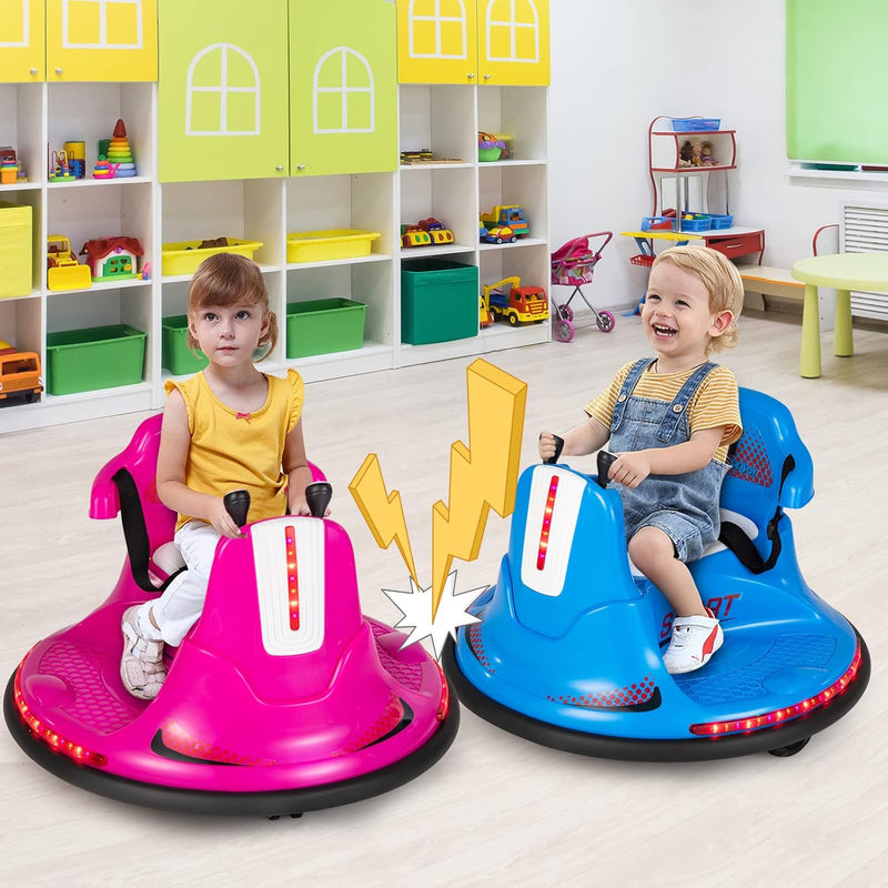 Electric Ride-On Bumper Car 12V with Soft Bumper, Dual Driving Modes, Music, and LED Lights Magic Cars 8