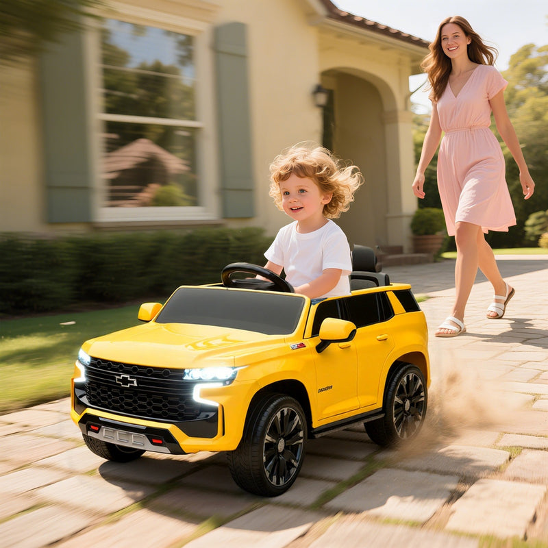 12V Electric Ride-On Car for Kids Yellow Magic Cars 0