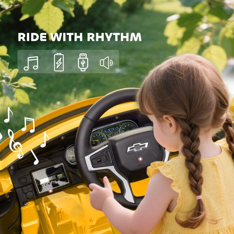 12V Electric Ride-On Car for Kids Yellow Magic Cars 7