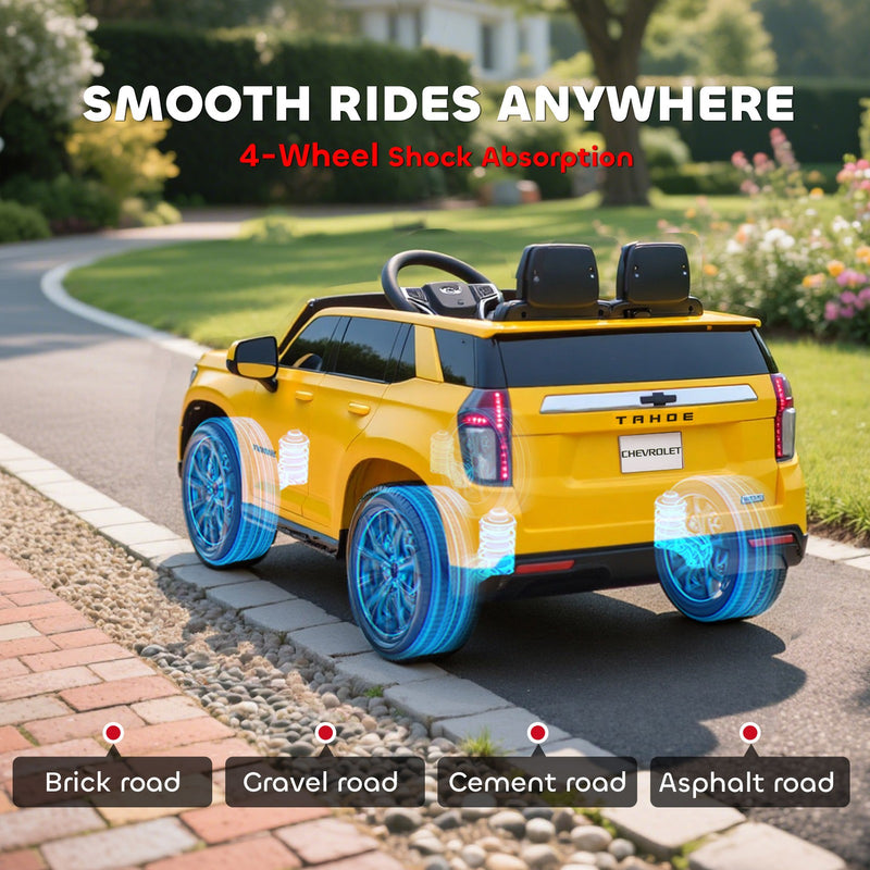 12V Electric Ride-On Car for Kids Yellow Magic Cars 9