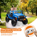 Electric Ride-On Truck for Kids 2-Seater Battery Powered with 4x35W Wheels Magic Cars 15