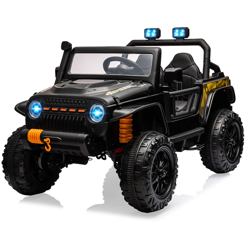 Electric Ride-On Truck for Kids 2-Seater Battery Powered with 4x35W Wheels Magic Cars 19